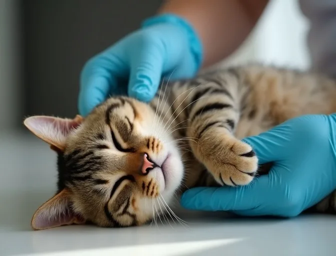 Specialist carefully handling a deceased cat with dignity in Holmesglen